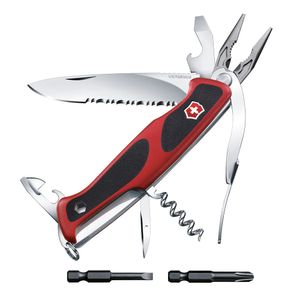 Navaja Ranger Grip 174 Handyman color Rojo/Negro Victorinox