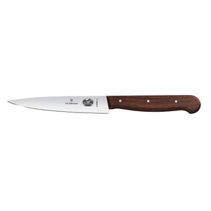 Cuchillo de cocina pequeño de madera color Café. Hoja 12 cm. Victorinox