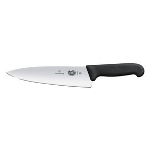 Cuchillo Fibrox para trinchar extra ancho color Negro. Hoja 20 cm. Victorinox