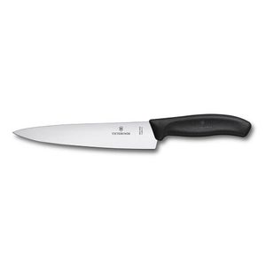 Cuchillo para trinchar Swiss Classic color Negro, Caja. Hoja 19 cm. Victorinox