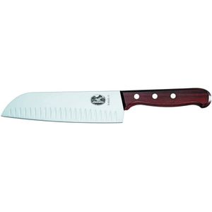 Cuchillo Santoku Rosewood color Café. Hoja 17 cm. Victorinox