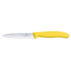 Cuchillo mondador Swiss Classic color Amarillo. Hoja 10 cm. Victorinox