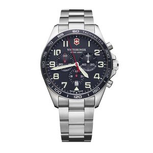 Reloj Fieldforce Chrono correa acero inoxidable dial azul Victorinox