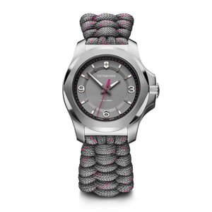 Reloj I.N.O.X. V dial gris, correa paracord gris.