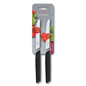 Set de cuchillos para verduras Swiss Modern negro, 2 piezas