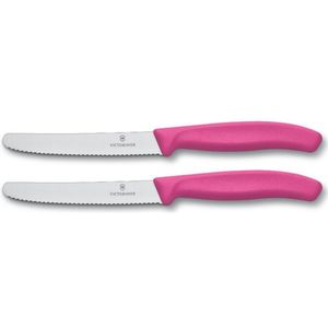 Cuchillo Verdura Swiss Classic color Rosado. Hoja 11 cm. Victorinox