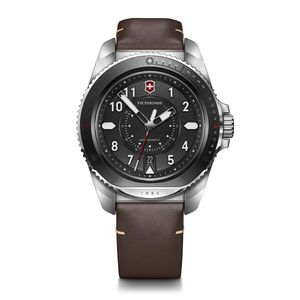 Reloj Journey 1884 dial negro correa de cuero Victorinox