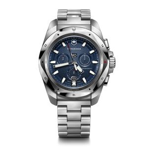 Reloj INOX Chrono 43 mm correa  acero dial azul Victorinox