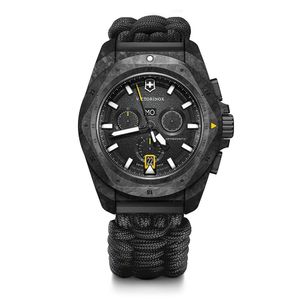 Reloj INOX Chrono 43 mm correa paracord dial negro Victorinox